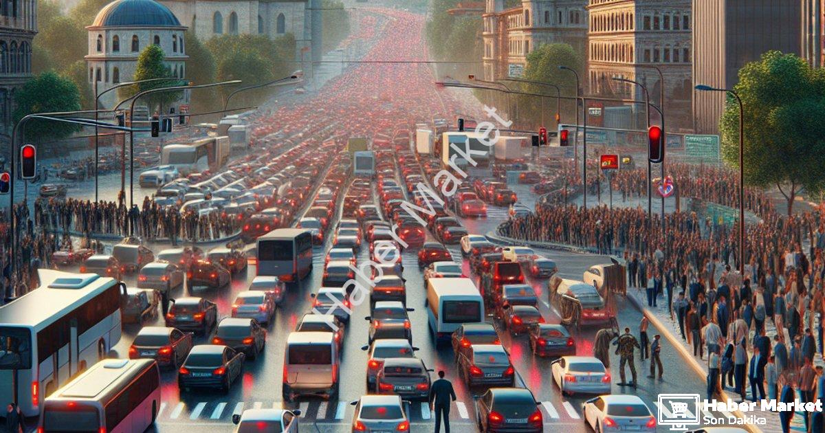 "Kütahya’da Trafik Yoğunluğu Artıyor: Araç Sayısı Nüfusu Geçti" başlıklı haber için fotorealistik, p