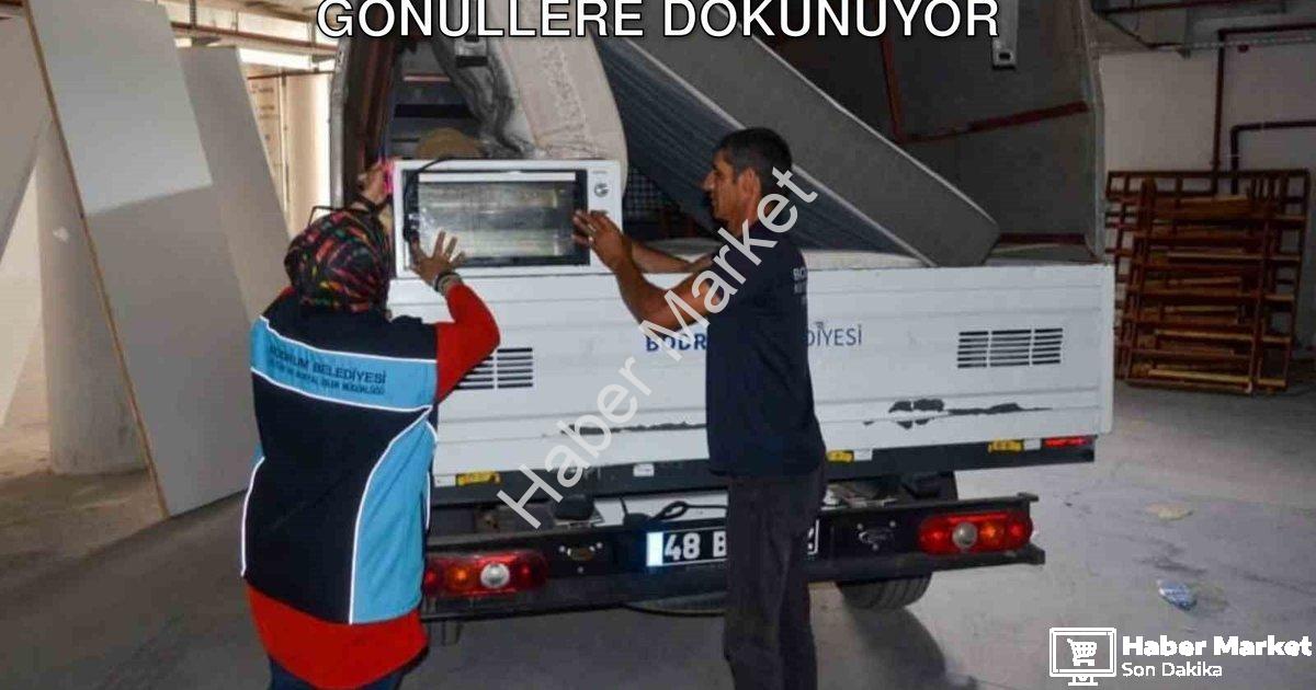 "Bodrum Belediyesi Atma Paylaş Projesi ile Gönüllere Dokunuyor" başlıklı haber için fotorealistik, p