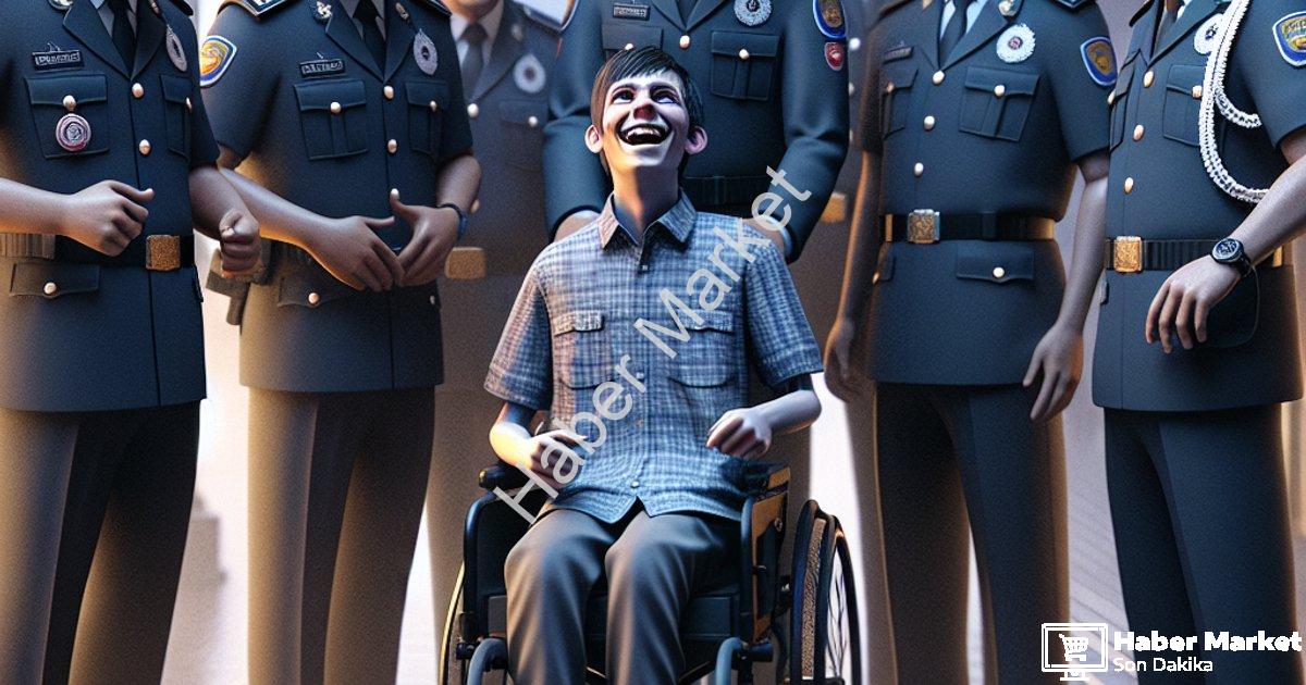 "Muğla'da Duygulandıran Gün: Engelli Gencin Polislik Hayali Gerçek Oldu" başlıklı haber için fotorea