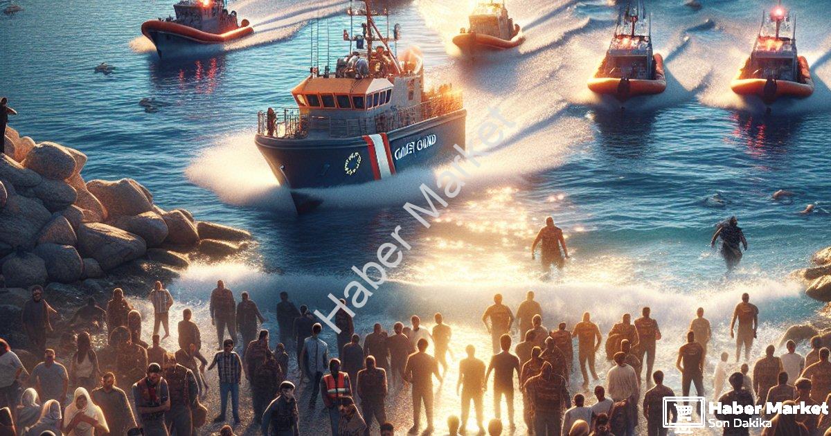 "İzmir’de Sahil Güvenlik Alarmda: 120 Göçmen İçin Operasyon Düzenlendi" başlıklı haber için fotoreal