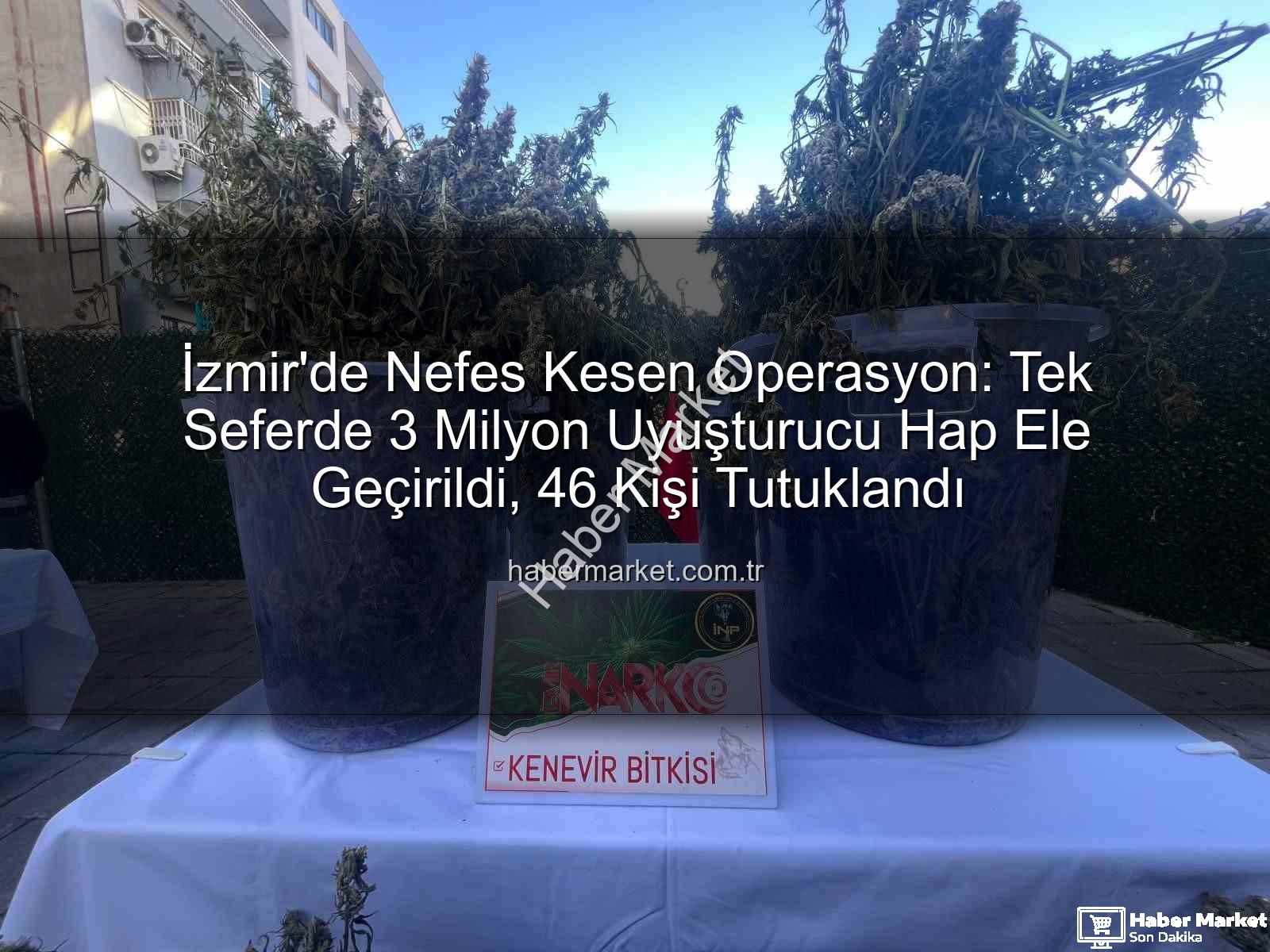 uyuşturucu hap - İzmir'de Nefes Kesen Operasyon: Tek Seferde 3 Milyon Uyuşturucu Hap Ele Geçirildi, 46 Kişi Tutuklandı