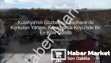 Kütahya Şaphane’de Korkutan Yangın: Tek Katlı Evin Çatısı Kül Oldu!