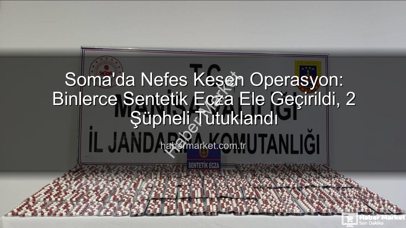 Soma sentetik ecza - Soma'da Nefes Kesen Operasyon: Binlerce Sentetik Ecza Ele Geçirildi, 2 Şüpheli Tutuklandı